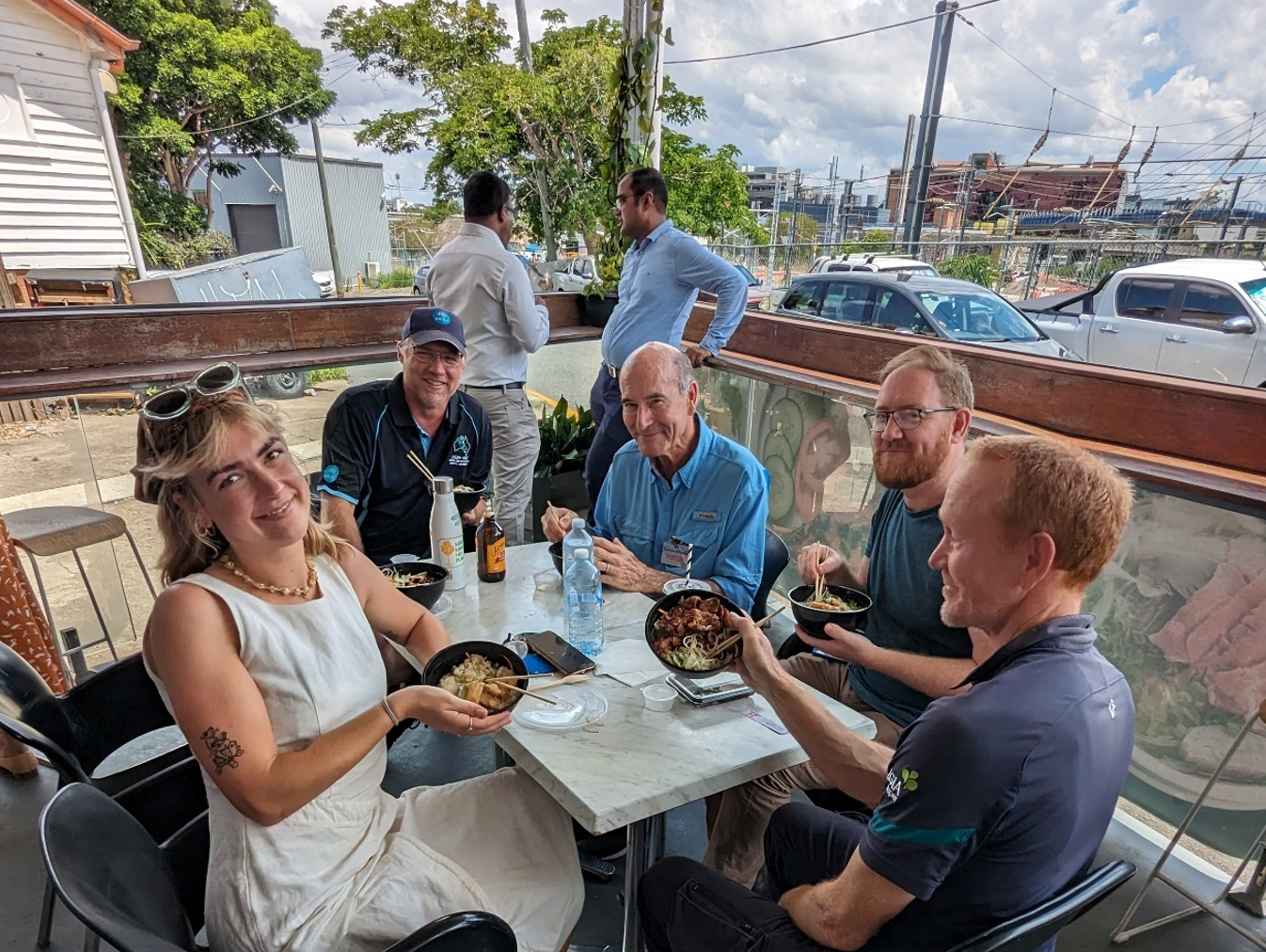 Lunch with Greg Wheeler (IPRL) and some of the ABCL team